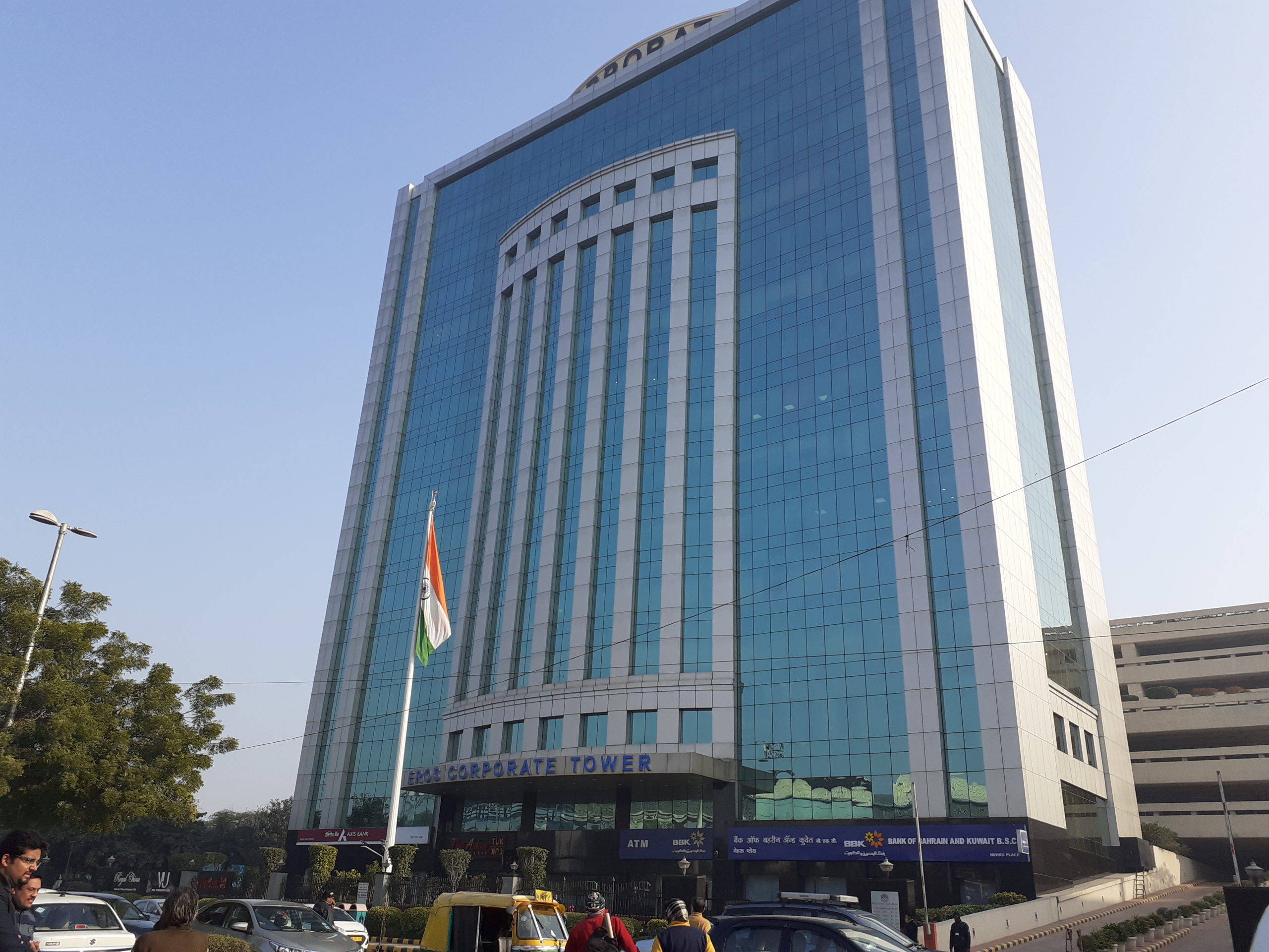 Dense established commercial tower cluster — Nehru Place, Delhi