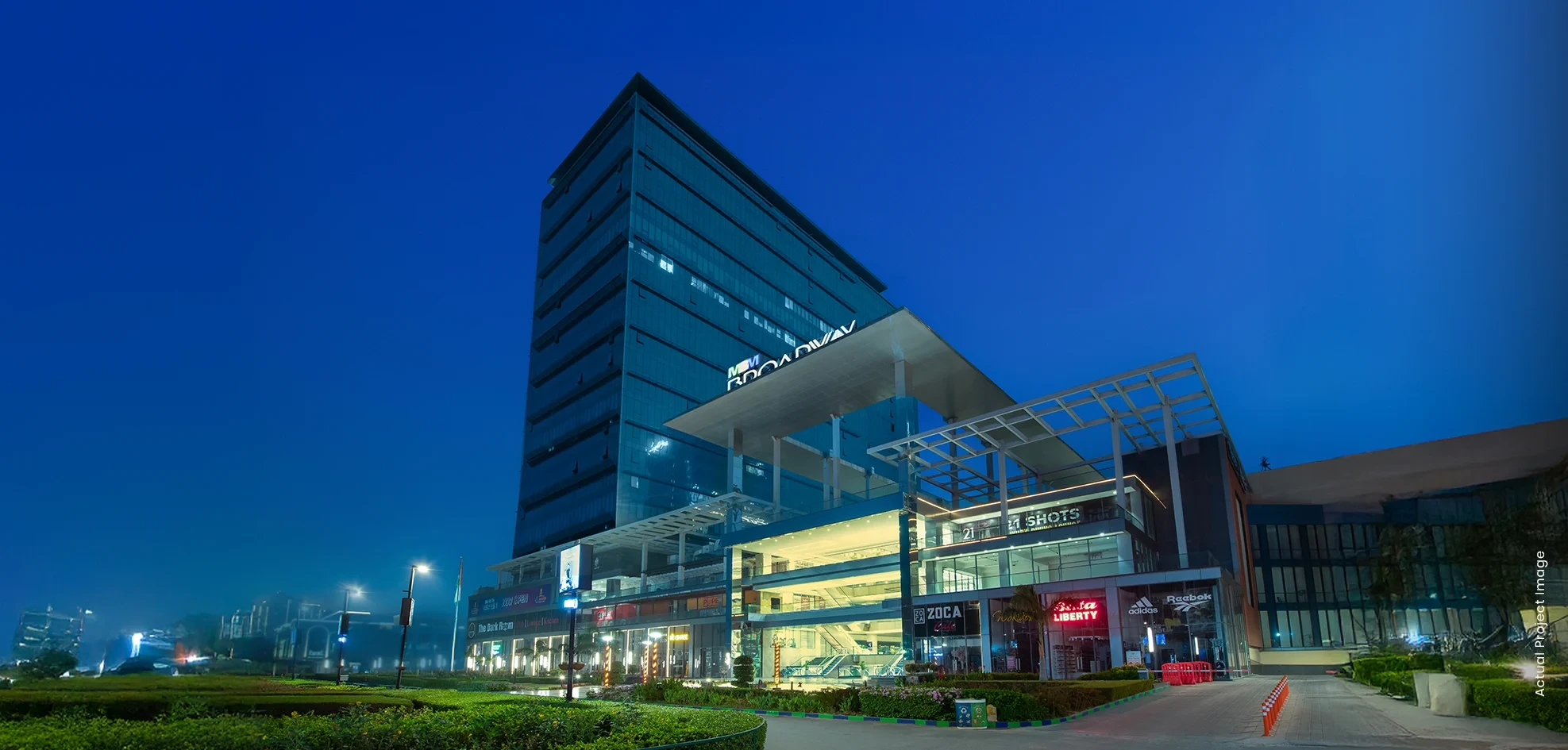M3M Broadway — commercial tower on Southern Peripheral Road (SPR), Gurgaon
